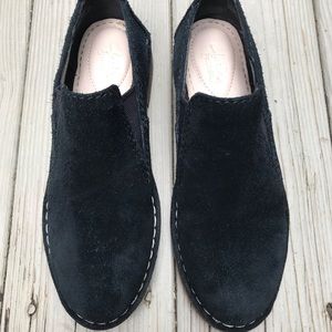 Clarks Black Suede Loafer